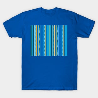 Blue Funky Stripes T-Shirt